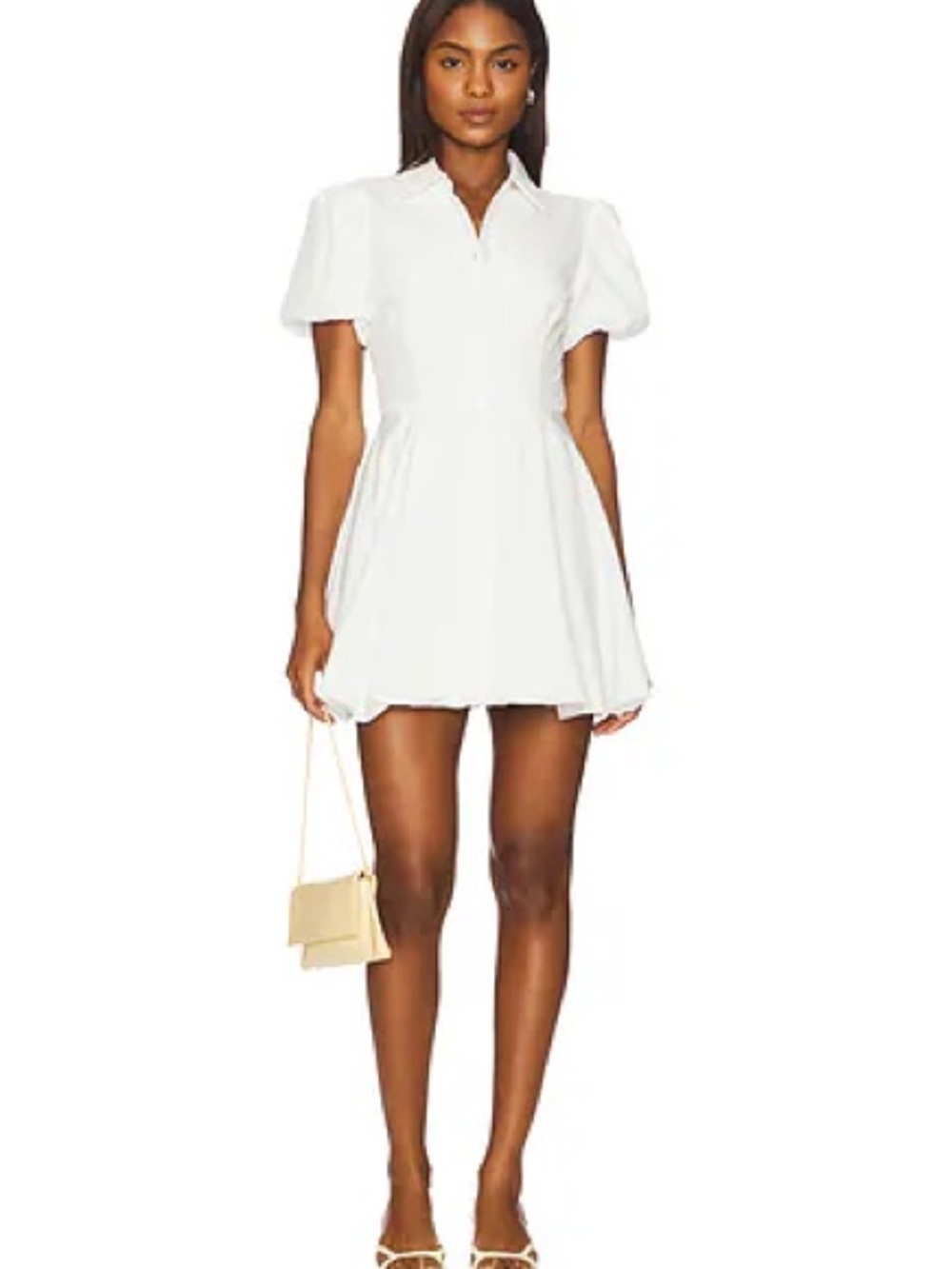 TYLA BUTTON UP DRESS IN WHITE
ALL THE WAYS NWT